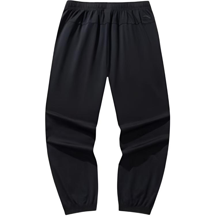 Anta Casual Simple Solid Color Drawstring Comfortable Versatile Knitted Sports Pants Men Bottoms 152528308S-1