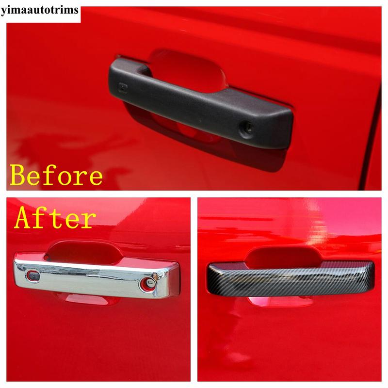 Rear Door Spare Tire Tailgate Hinge Handle Decor Kit Cover Trim For Ford Bronco - 2025 Carbon Fiber Exterior Accessories