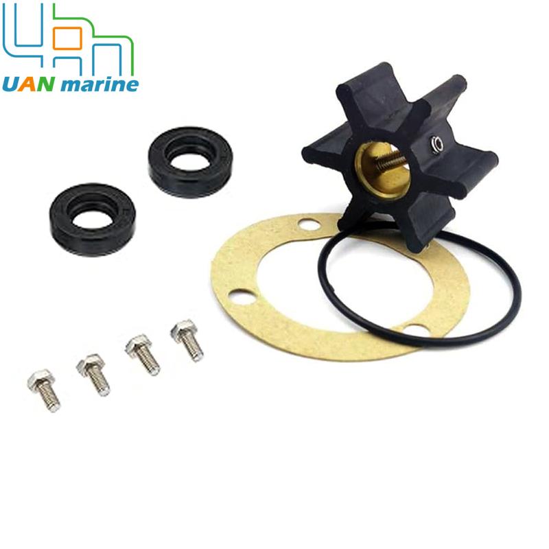 Maintenance Water Pump Repair Impeller Kit for Johnson 09-45589 09-808B F35B-8 Westerbeke Raw 32620 032620 40455 18-3510 чёрный