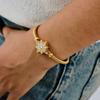 European & American Fashion 18K Stainless Steel Women's Bracelet - Simple, Colorfast, Light Luxury Titanium Steel Jewelry