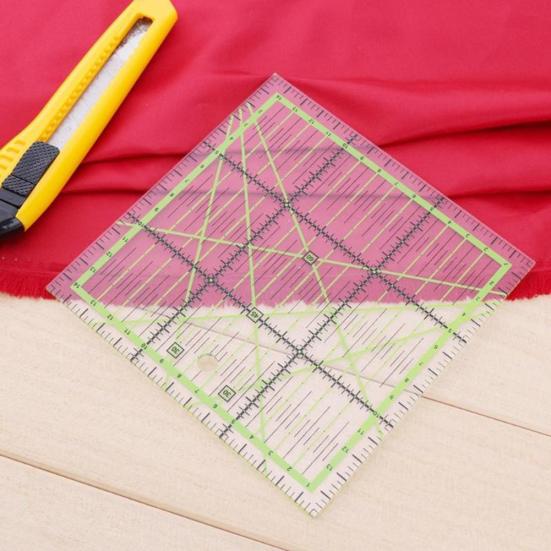 Square Patchwork Tailor Cloth Cutting Quilting Ruler DIY Handmade Sewing Tool