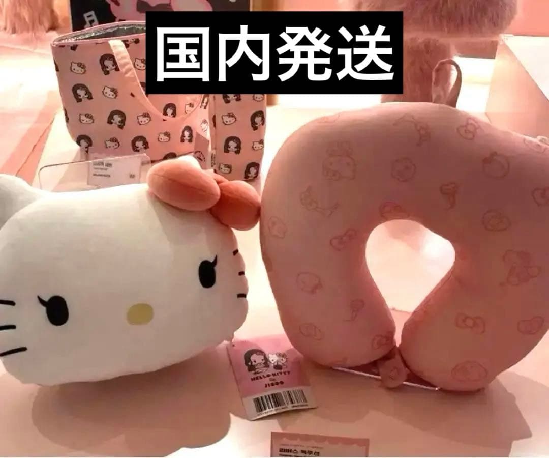 

[Б/У] Подушка для шеи с обратным креплением, коллаборация Hello Kitty x Jisoo