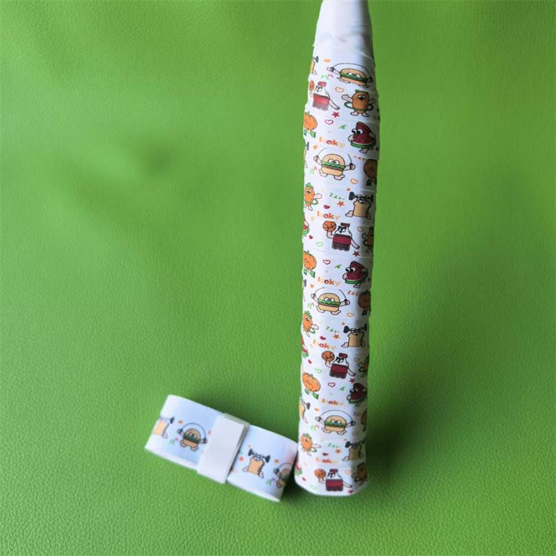 New 1Pcs Sweat-Absorbent Non-Slip PU Handle Grip Tape Cartoon Design Tennis Overgrip For Badminton/Squash Rackets