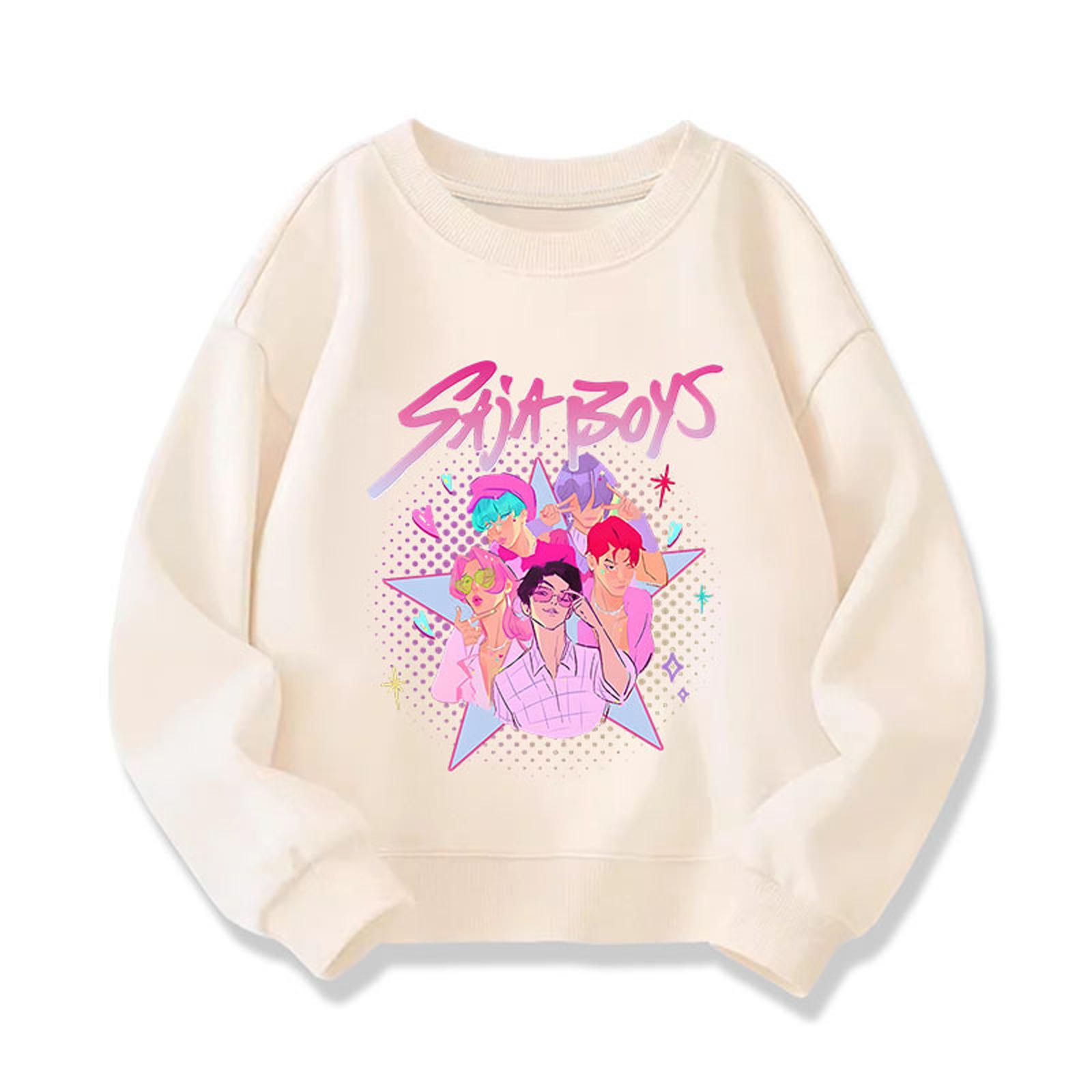 

Детский повседневный пуловер с круглым вырезом и принтом, с длинными рукавами и капюшоном 110