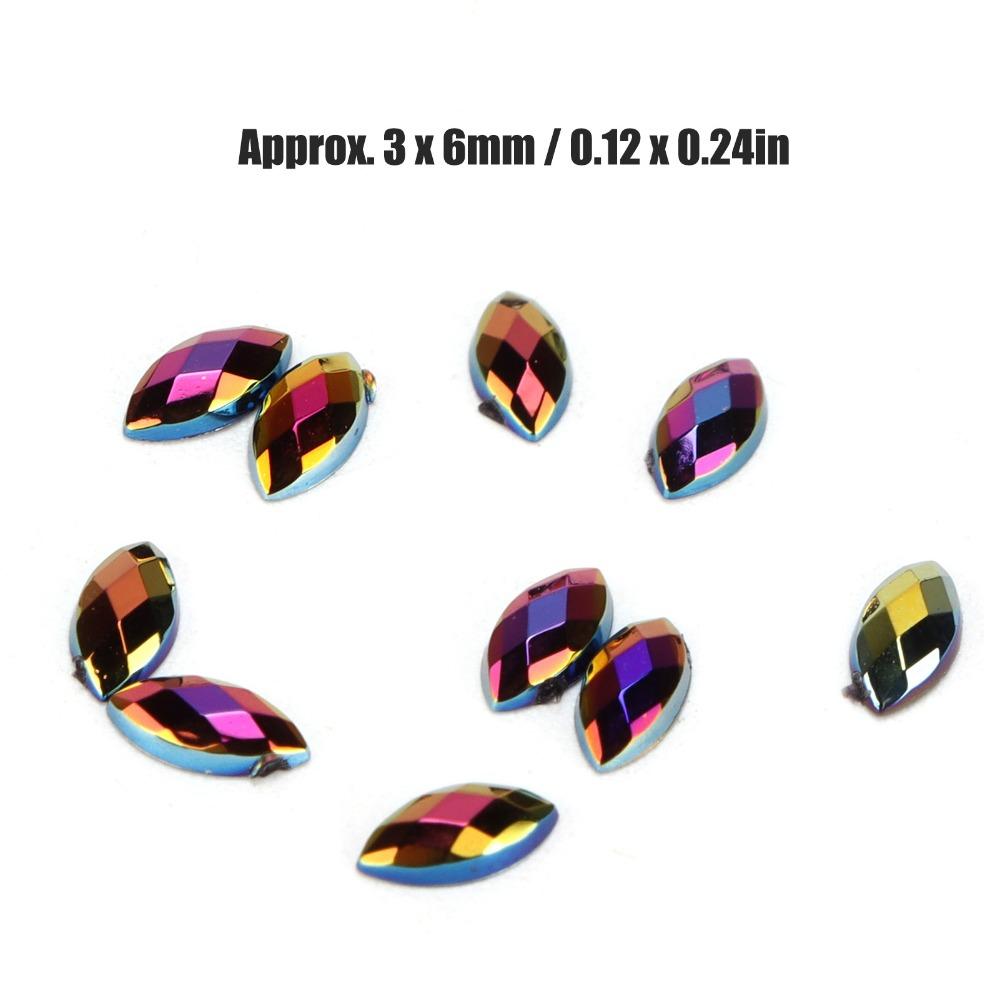 1000PCS Flatback Flatback Rhinestones AB Glass Rhinestones  Handicraft Decoration