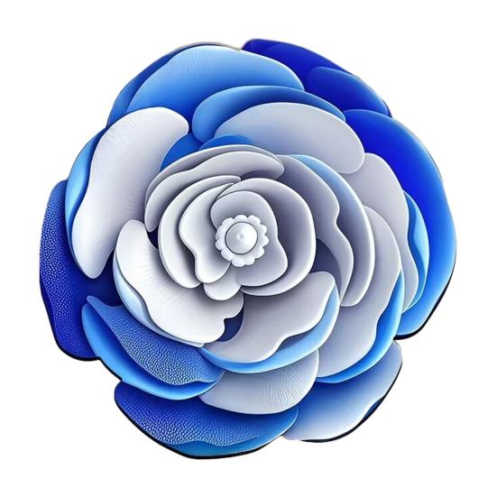 3D Flower Bath Mat Absorbent Non-Slip Floor Mat Flower Shape Decorative Entrance Rug for Living Room