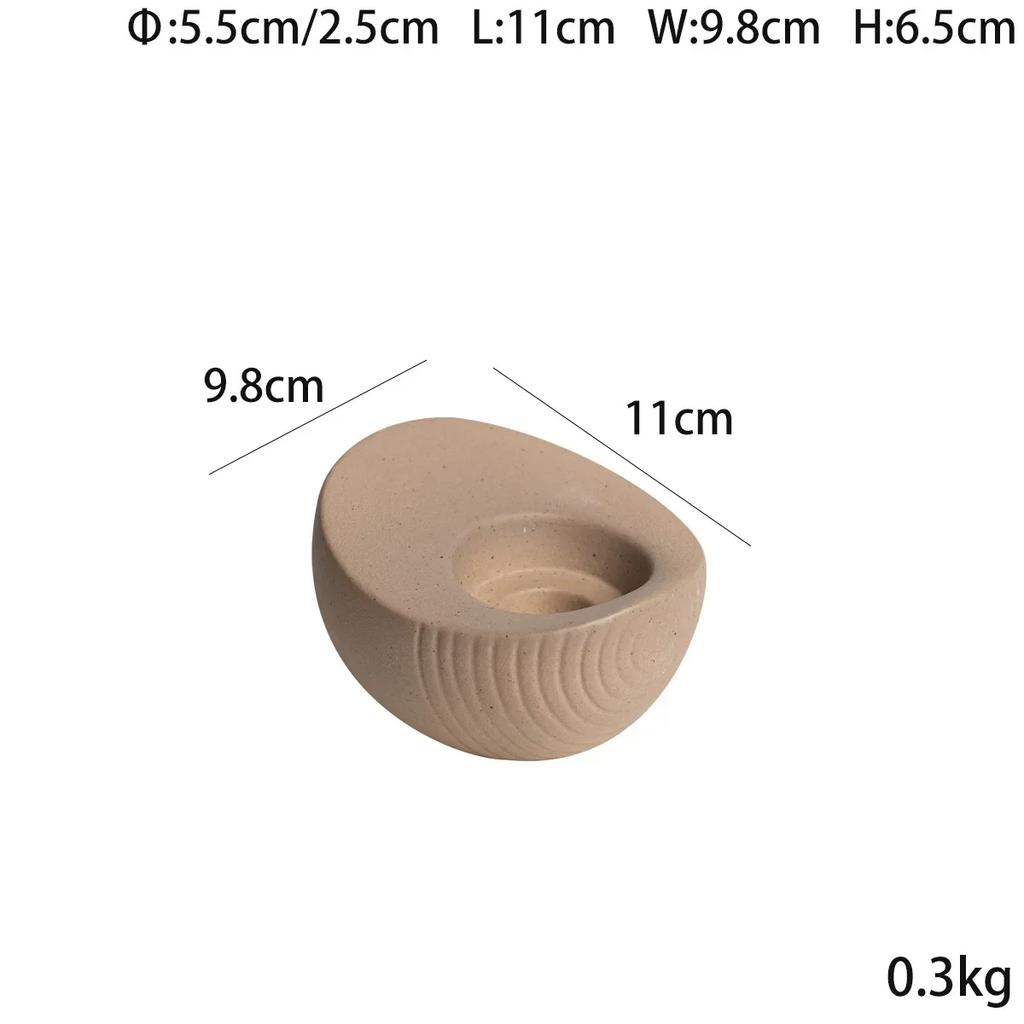 Modern minimalist four-color ingots, ceramic candles, small candle holders, desktop coffee tables, soft decorations and ornament