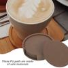 6pcs Tea Cup Pads Set Heat-Resistant Anti-Skid Pu Tumbler Mats For Home Kitchen Round Protective Cup Pads Practical Bottle Mats