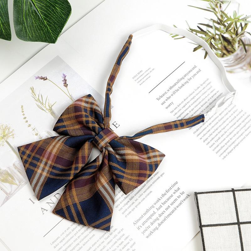 

Женский коричневый ретро галстук-бабочка в японском школьном стиле