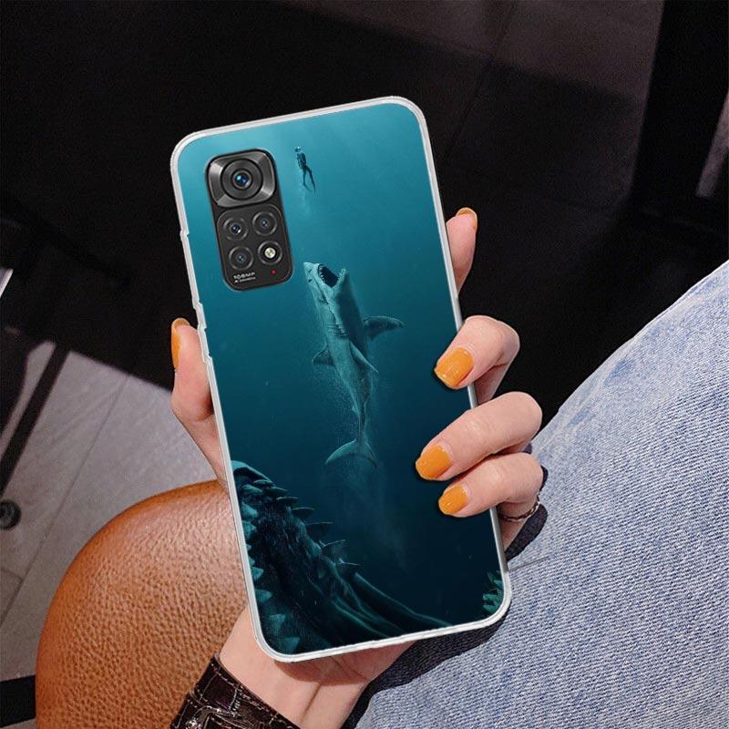 Ocean Monster Shark Swimming Phnoe Case for Phnoe Case for Xiaomi Redmi Note 15 14 14S 13 Pro Plus 12 12S 11S 11E 10S 10 11T 5G