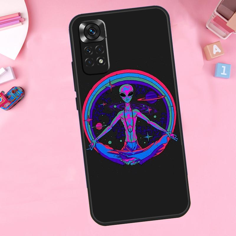 Alien Kawaii Art Handyhülle für Xiaomi Redmi Note 14 13 10 11 12 15 Pro Plus und Redmi 15C 13C 12C 10C 14C 15