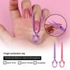 1/20pc Nail Clip Set Oil Polish Spill Proof Mixed Color Nail Art Coloring Protection Clips Manicure Tools To Prevent Leakage Off