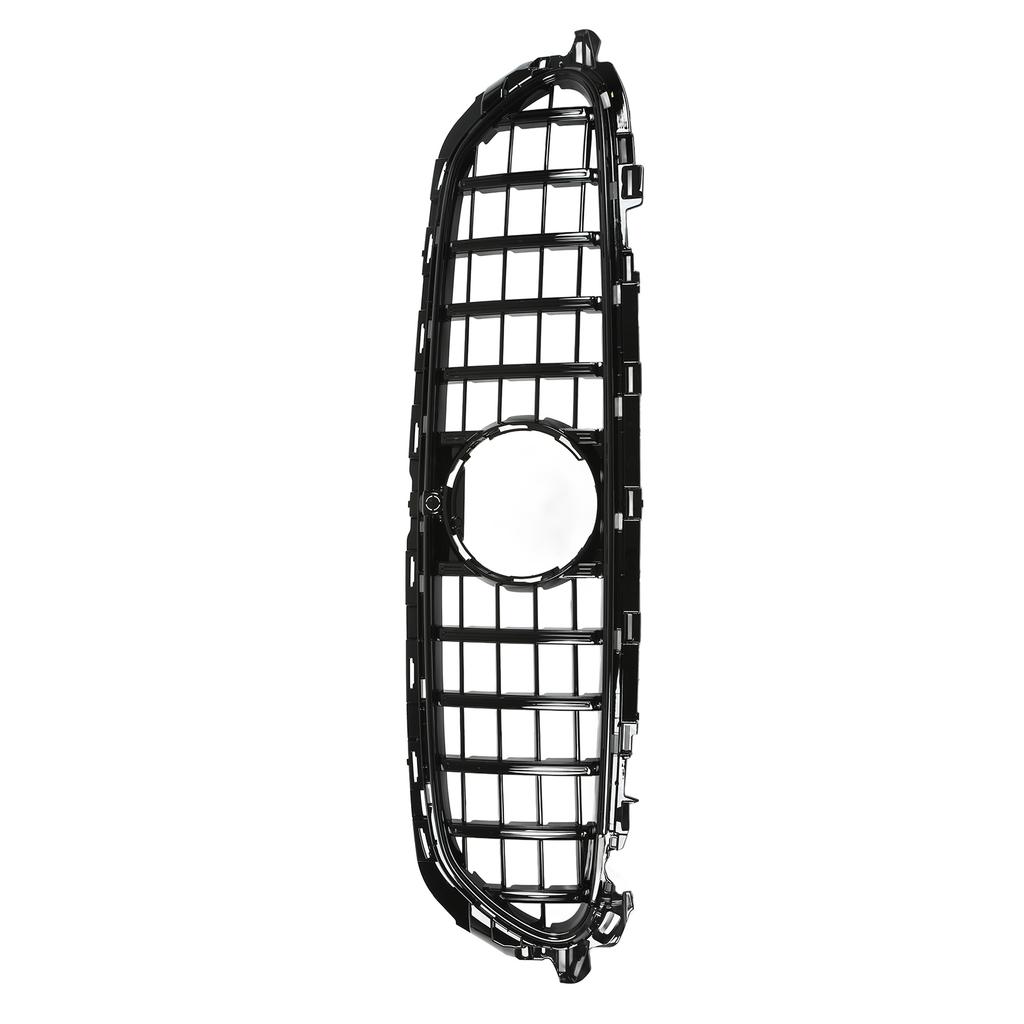 For Panamericana GT   Grille With Camera Holes Replacement for   EClass W213 C238  13 Facelift 2021+(Gloss Black )