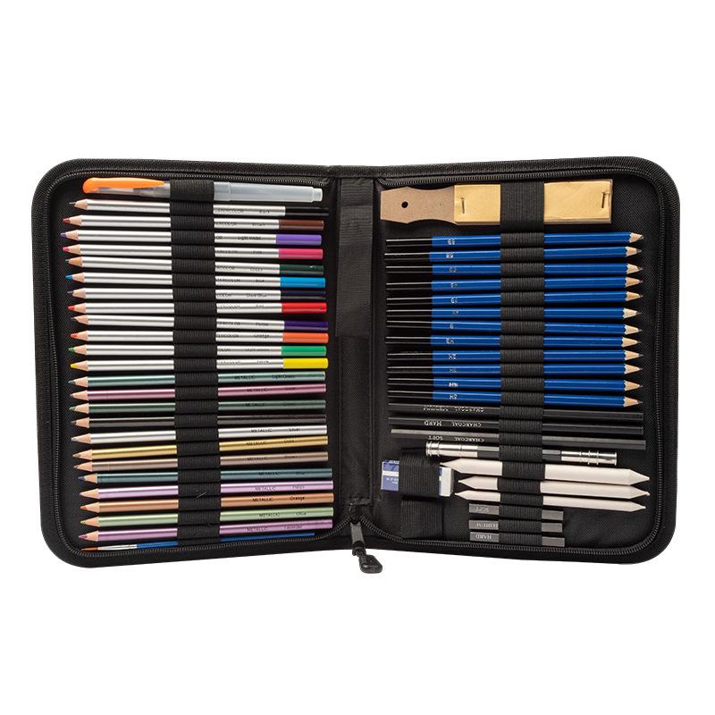 Professional Fine Arts Sketch & Colored Pencils Set - Creative Toolkit for Drawing & Painting