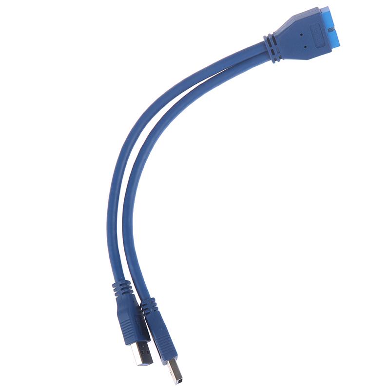 2 Port Usb 3.0 Type A Male To 20 Pin Header Male Adapter Cable Cord