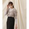 [JILL by JILL STUART] Gathered Short Take Blouse Layered Knit