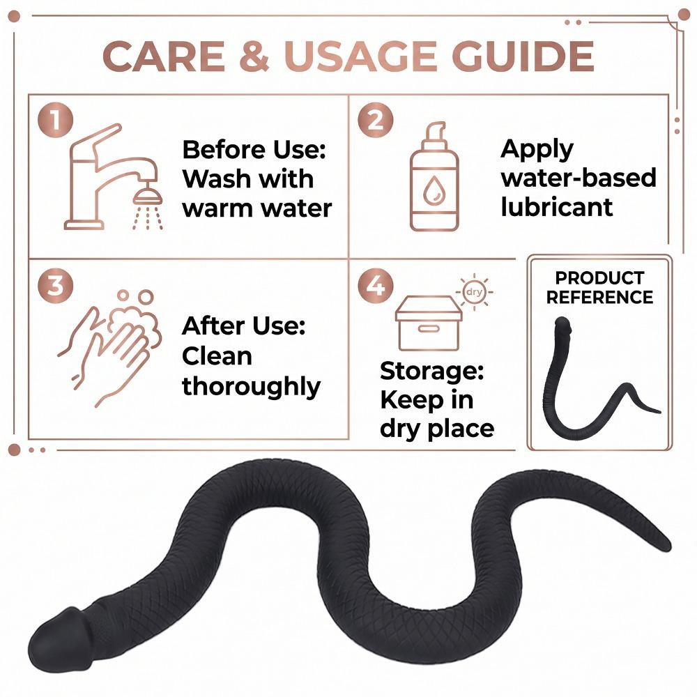 Soft Silicone Long Anal Plug for Men Women, Comfortable Stretching Prostate Massager Adult Sex Toys