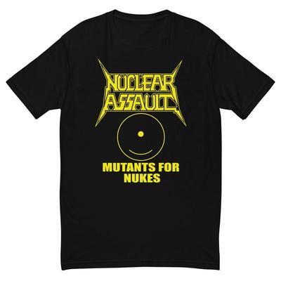 Vtg Nuclear Assault Band Mutants For Nukes Baumwolle Schwarz T-Shirt