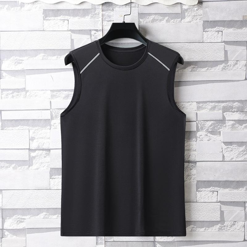 Summer Ice Cool Polyester Cycling Vest for Men Casual Sports Sleeveless Shirt Breathable Sweat Absorbent Plus Size Running Vest
