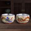 Chaxun Gilded 999 Silver Dragon & Phoenix Ceramic Teacup