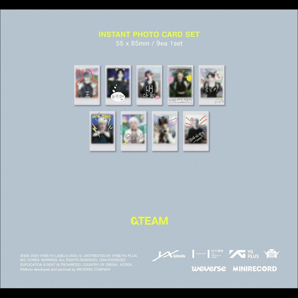 &TEAM - Back To Life Photocard Box (Weverse Albums Ver.) / KR 1st Mini Album