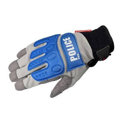 Motorcycle Instructor Gloves Pro EX Police for and Autumn Pro, Gray/Blue, XL, GK-134 725, Spring, Summer,