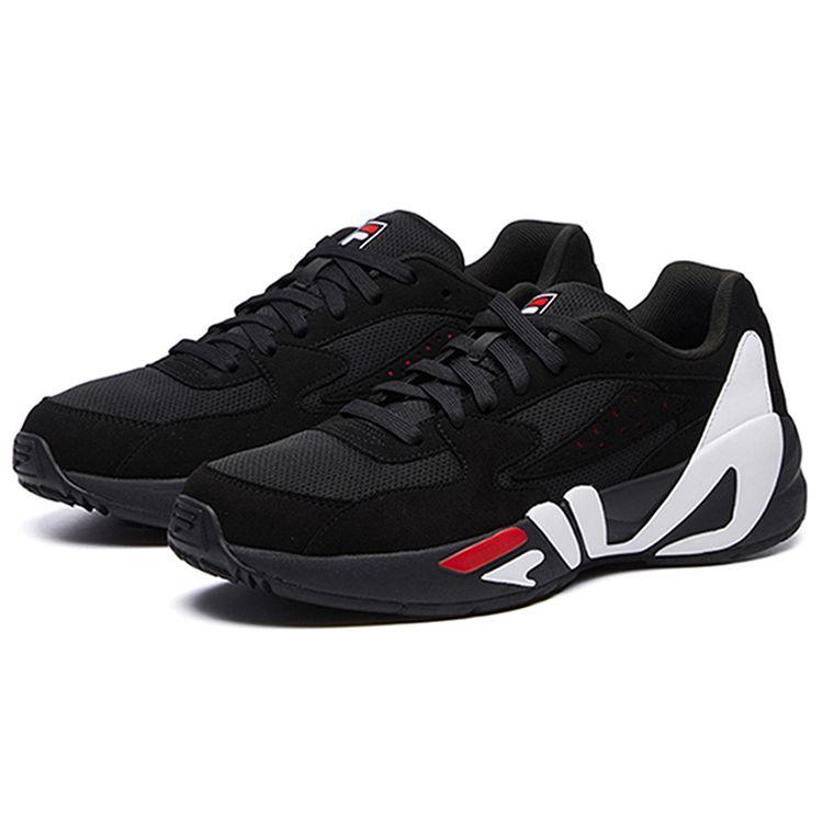 FILA Mind Blower Casual Comfortable Fabric Synthetic Leather Shock Absorbing Wear Resistant Low Top Training Shoes Men sneaker F52M041107FBK