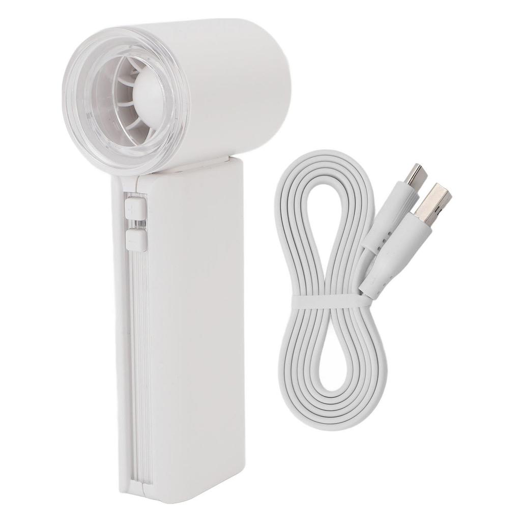 Portable Handheld Fan 5 Speeds Quiet Rechargeable Mini High Speed Pocket Turbo Fan for Travel Home