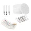 Magic Foam Texture Painting Kit 3D Drawing Magic Canvas Sponge with Water Brush Puffy Popcorn Painting Kit DIY Bubble Drawing Pens Art Supplies