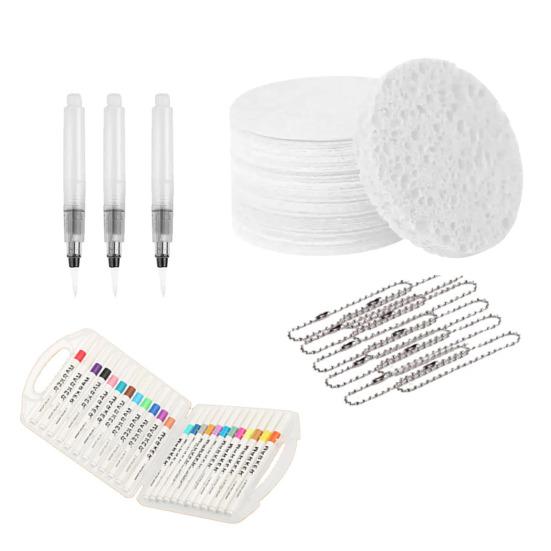 Magic Foam Texture Painting Kit 3D Drawing Magic Canvas Sponge with Water Brush Puffy Popcorn Painting Kit DIY Bubble Drawing Pens Art Supplies