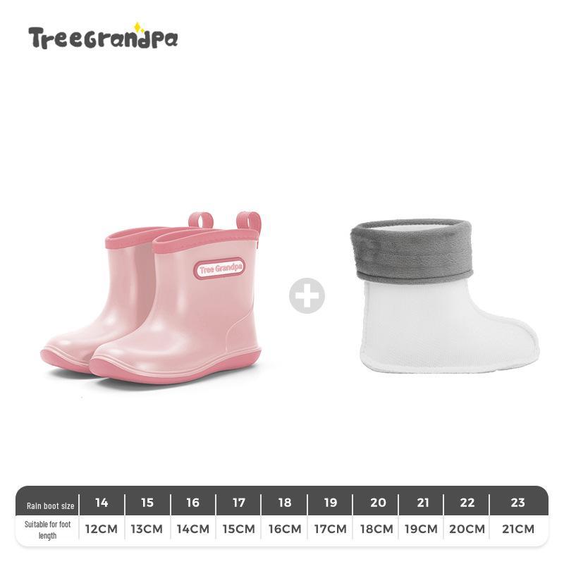 Children's Non-slip Lightweight Mid-calf Rain Boots - Soft Sole for Boys and Girls