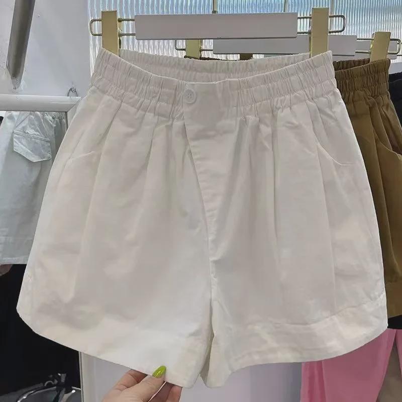 Women's High-Waisted Summer Shorts: Slim, Loose, Versatile Straight Pants for Casual Outdoor Wear