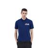 Fila Polo Shirts Men's Glamor Purple Blue Polo Collar Moderate Straight Fit F11M128177F-DB