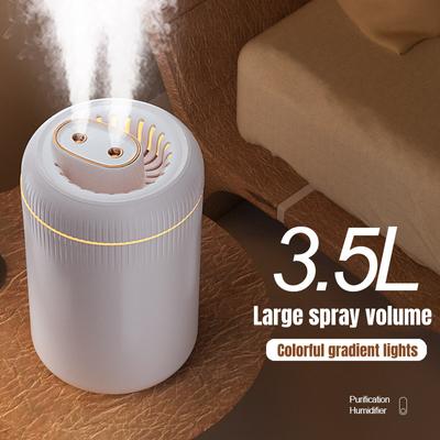 3,5 l Große Kapazität Hause Elektrische Luftbefeuchter Dual Spray Düse USB Ultraschall Nebel Maker Fogger Aroma Ätherisches Öl Diffusor