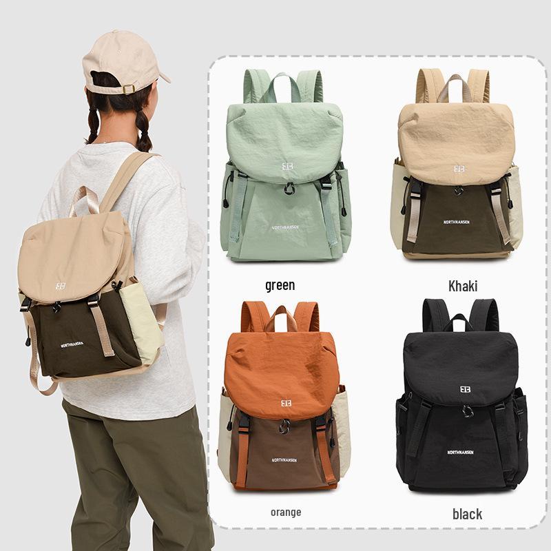 Versatile Lightweight Patchwork Backpack - Large Capacity for Travel, Students, and Commuters