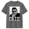 Vintage T Shirt Johnny Cash 100 Cotton T Shirts  Hip Hop Tshirt for Unisexs Summer Aesthetic Printed Short Sleeve Tops