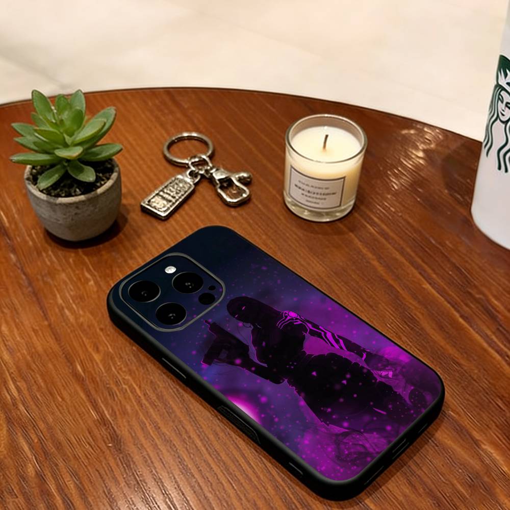 Reyna Valorant Phone Case Soft Silicone Black For IPhone 17 16 15 14 13 12 11 X XR Plus Pro Max Plus