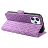 For Xiaomi Redmi 12 4G Splicing Leather Anti-drop Cover Rhombus Imprinted Wallet Stand Phone Case