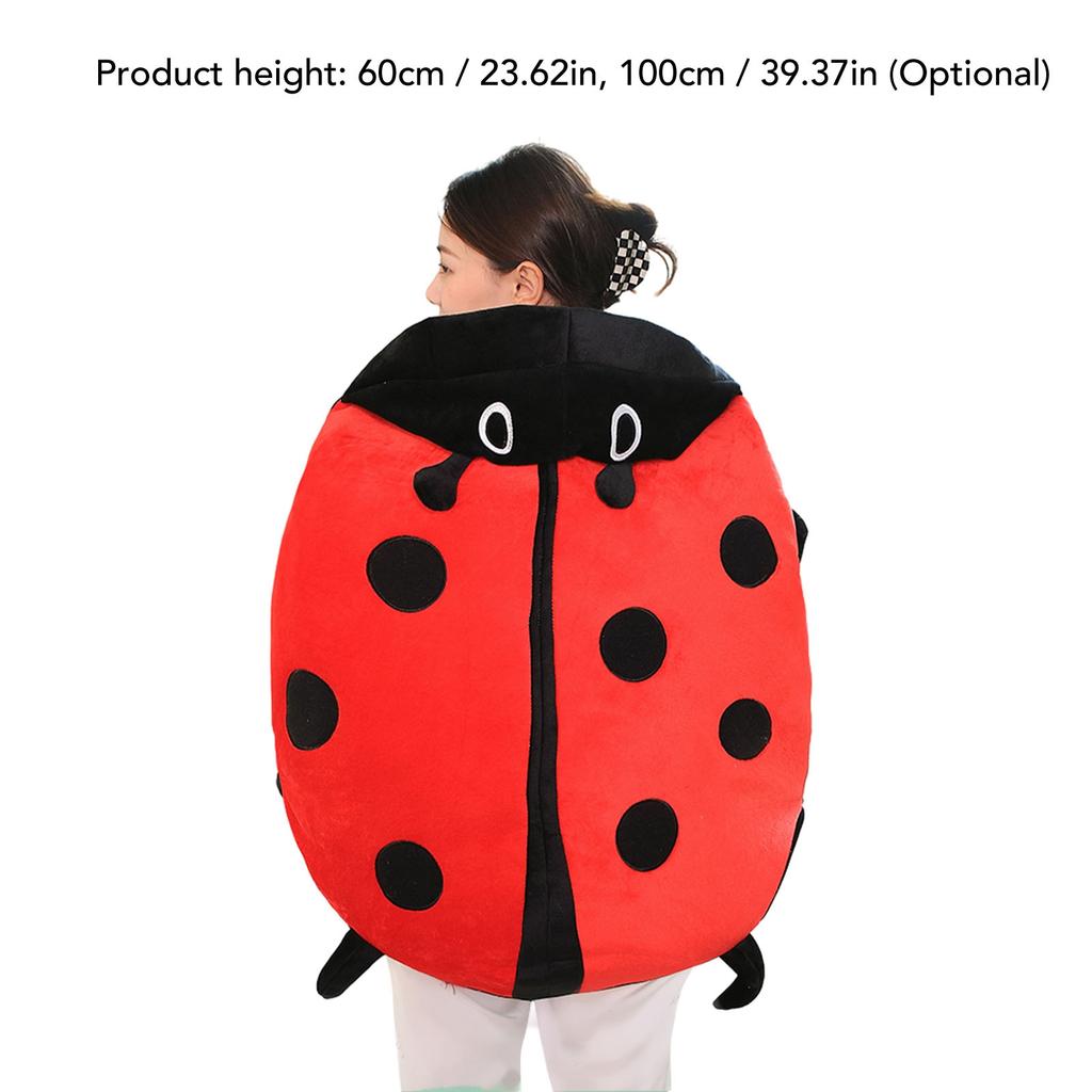 Wearable Ladybug Pillow Cute Warm Sleeping Wearable Plush Removable Oversized 60cm 23in Giant Wearable Ladybug Pillow
