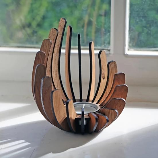 Tealight Candle Holder Wood Tea Light Candle Holder Rustic Votive Candle Holder
