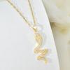 Small Snake Necklace Female Personality Versatile Trend Zircon Animal Pendant Collarbone Chain