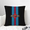 Motorsport Martini Racing Cushion Cover Natural Linen Pillowcase Set AllinOne Decor for Sofa Bedroom  Chair
