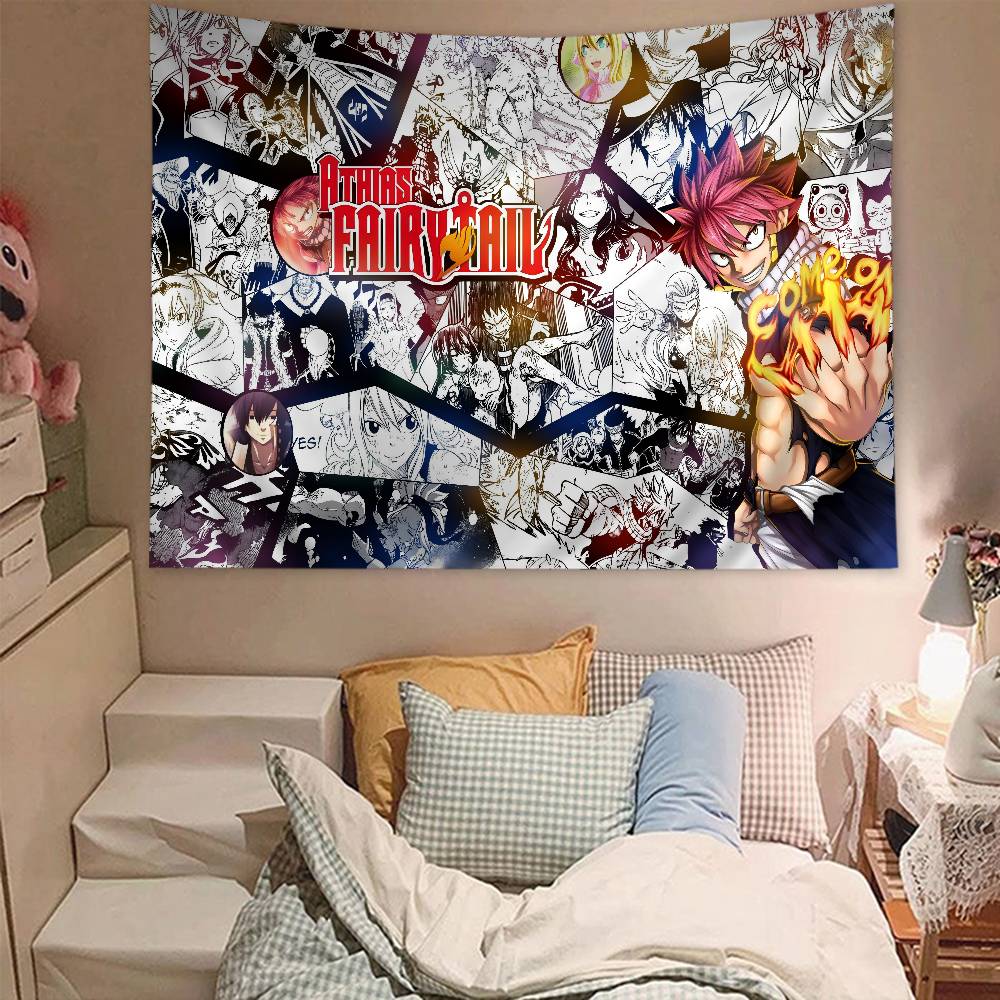 Anime Ffairy Tail DIY Wall Tapestry for Living Room Home Dorm Decor Wall Art Decor