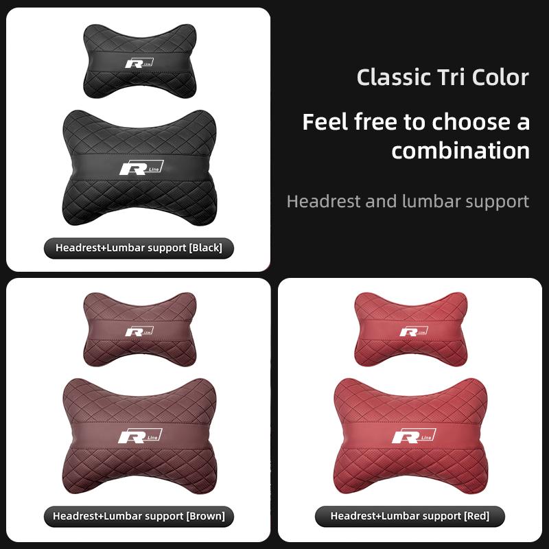 Car keychain/Car Seat Head Support Cushion Lumbar Pillow For VW GTI Scirocco Polo Passat B6 Golf MK6 Tiguan Jetta Beetle ID.3 B8 HN5F