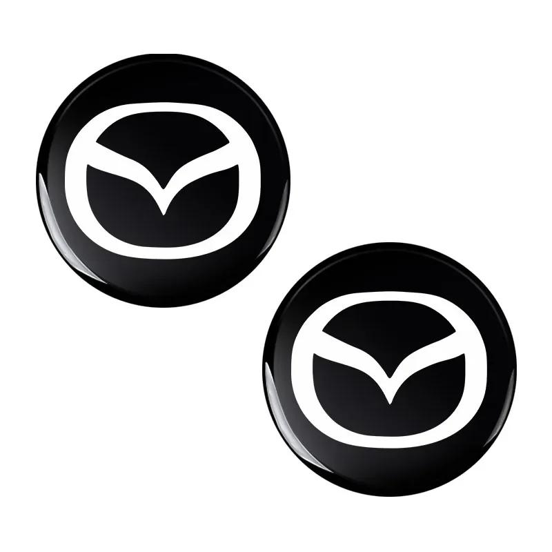 

2025 Hot New 14mm Fob Car Logo Sticker For Car Remote Control Key For Mazda 2 3 6 5 Atenza CX3 CX5 MX5 CX60 CX50 CX7 Axela CX30