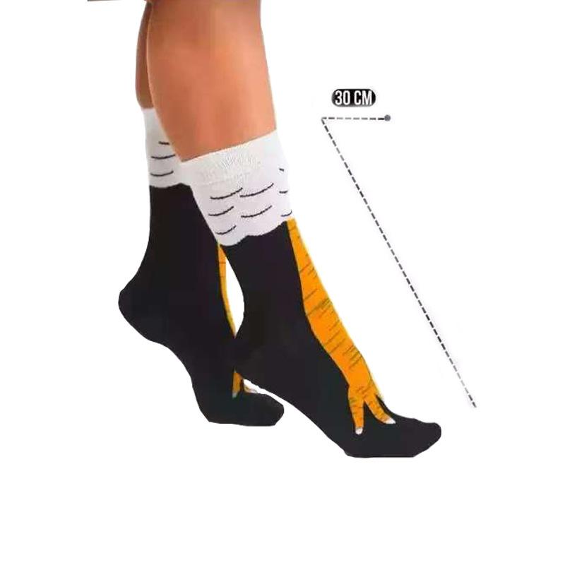 

Женские носки с куриными лапками длиной до колена, забавные персонализированные реалистичные куриные лапки, подарки на день рождения, модные спортивные носки One Size