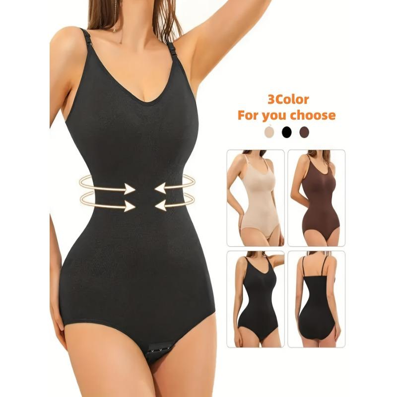 

Бесшовные моделирующие боди для контроля живота, подтяжки ягодиц и ягодиц M чёрный