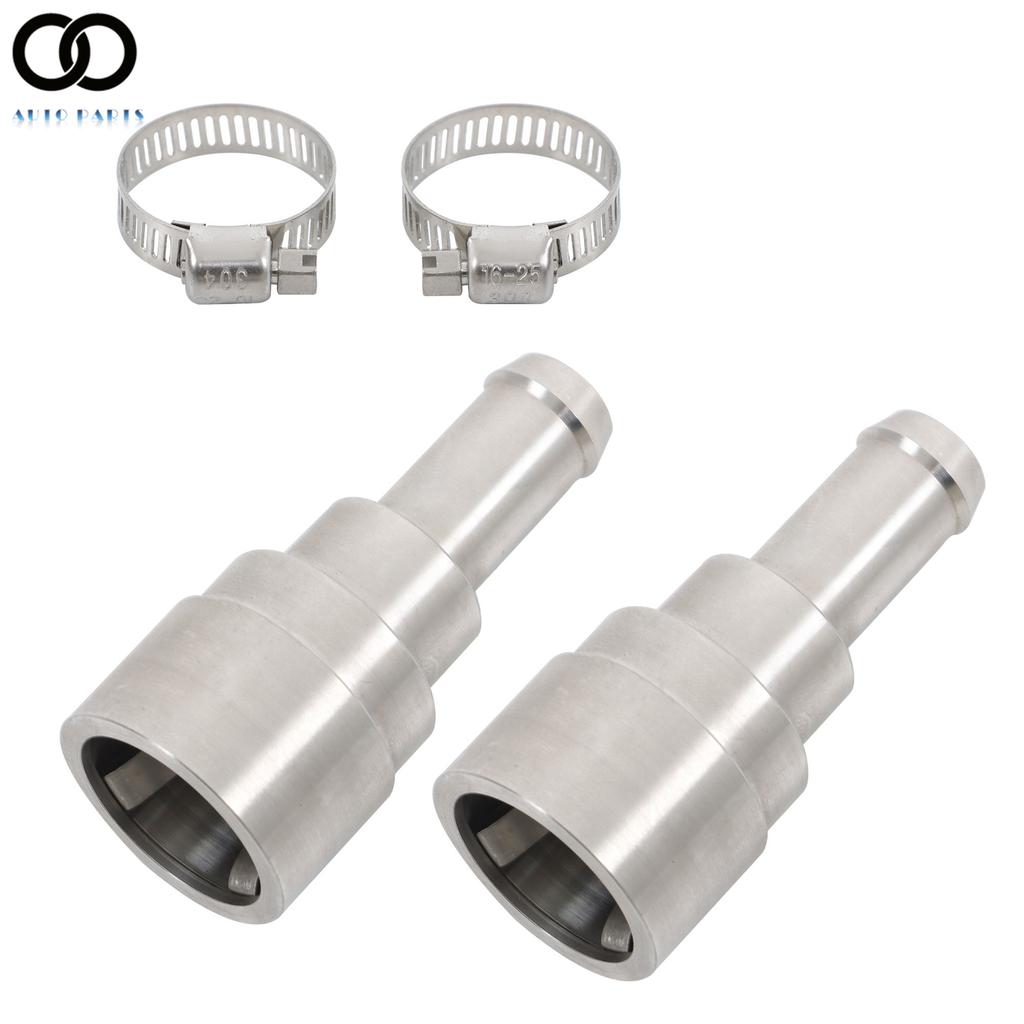 For 1998-2014 Silverado Tahoe Suburban 2Pcs Heater Core Coolant Hose Connectors