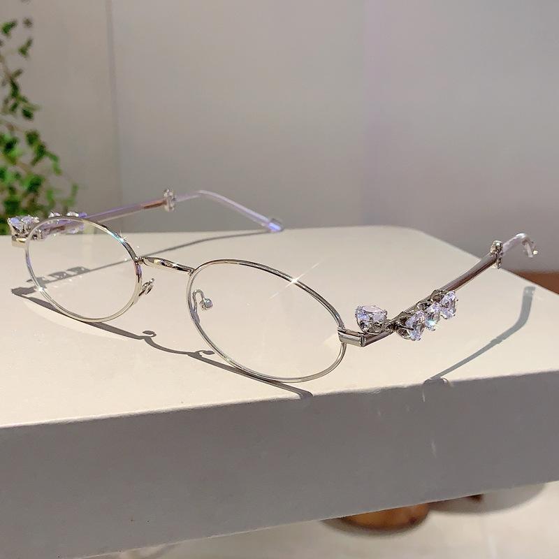 

Вінтажні Дизайнерські Сонцезахисні Окуляри Маленька Металева Оправа Овальні Діаманти Жіночі Чоловічі Сонцезахисні Окуляри Тренд Панк Популярні Відтінки