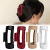 Women Hair Claw Clips Soft Silicone Shark Clip Anti Drop Non Fragile Grip Clip Fashion Hairpin Square Headwear Hair Accessory